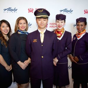 Group shot from the Alaska Airlines and Hainan Airlines Partnership Event