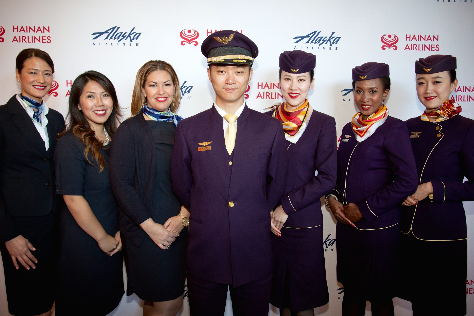 Group shot from the Alaska Airlines and Hainan Airlines Partnership Event